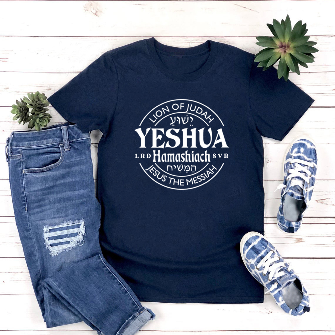 Yeshua Hamashiach Jesus Is Messiah T-shirt The King Is Coming T Shirt Christian Gifts Women Clothes Short Sleeve Streetwear Top