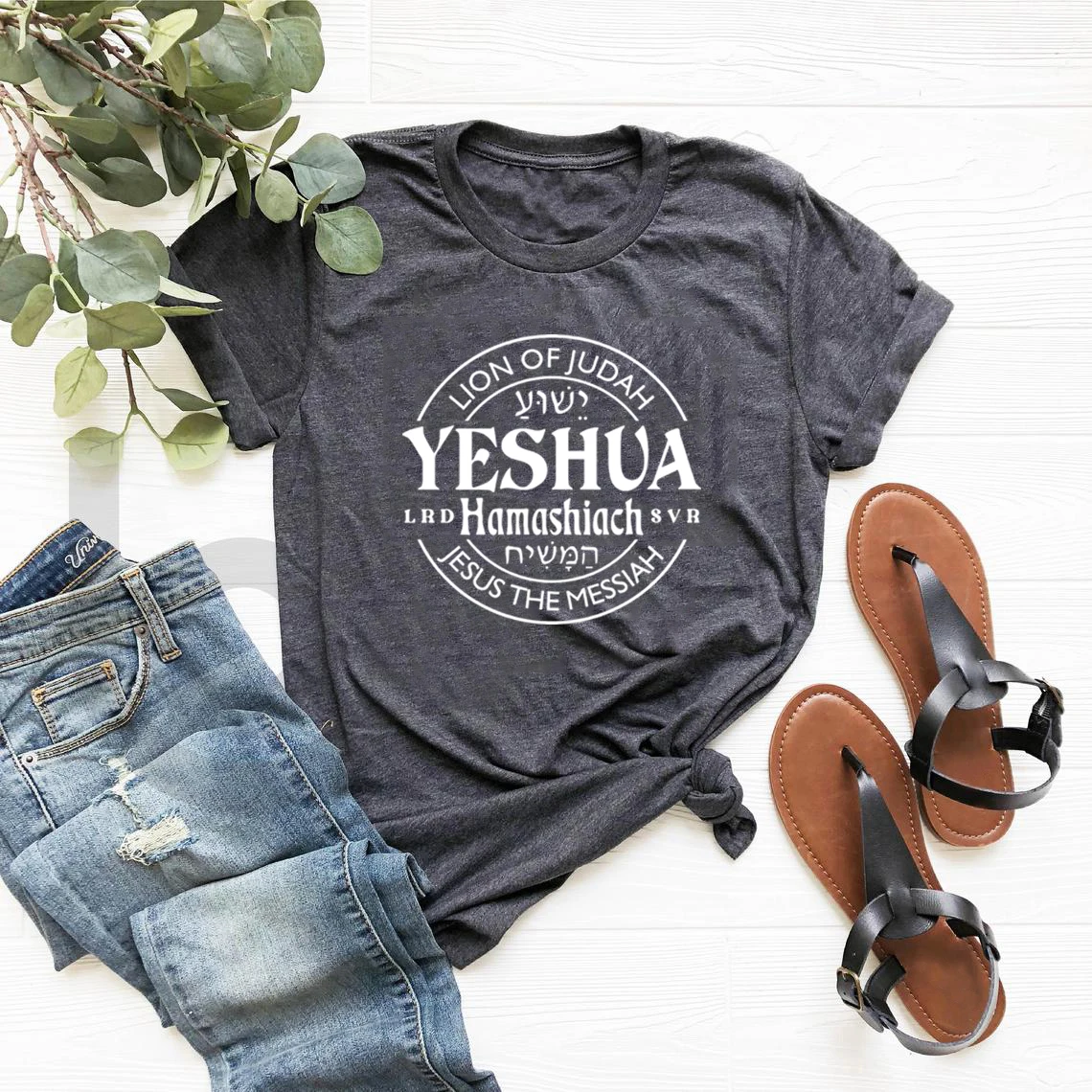 Yeshua Hamashiach Jesus Is Messiah T-shirt The King Is Coming T Shirt Christian Gifts Women Clothes Short Sleeve Streetwear Top