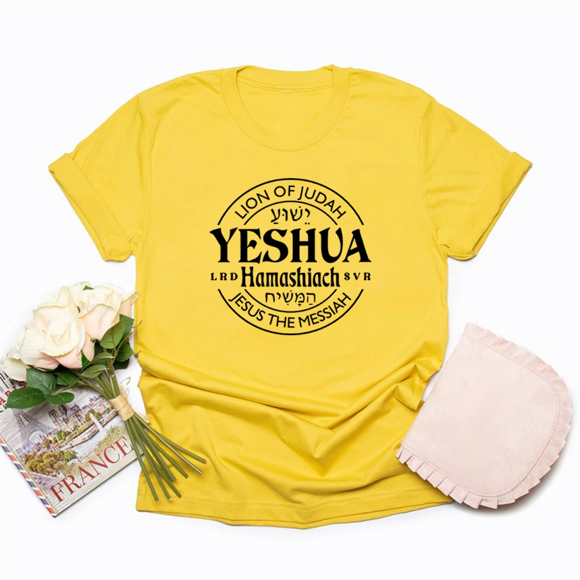 Yeshua Hamashiach Jesus Is Messiah T-shirt The King Is Coming T Shirt Christian Gifts Women Clothes Short Sleeve Streetwear Top