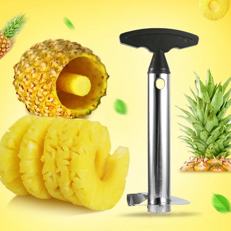 Pineapple Peeler Cutter Stainless Steel Convenient Spiral Pineapple Cutting Machine Fruit Peeling Corer Tool Kitchen Accessories