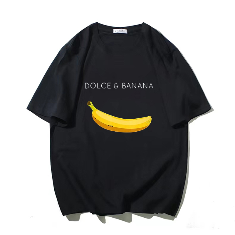 Dolce Banana T-Shirt Men's Printed Cotton Short Sleeve T-Shirt Luxury Brand Plus Size Women's Clothing Women's Free Shipping