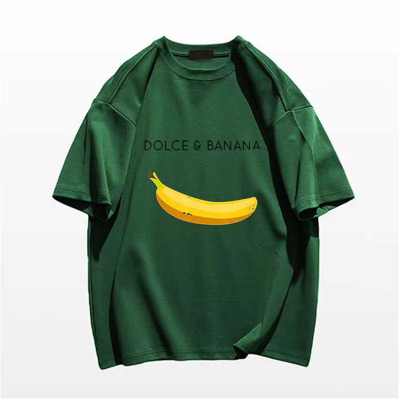 Dolce Banana T-Shirt Men's Printed Cotton Short Sleeve T-Shirt Luxury Brand Plus Size Women's Clothing Women's Free Shipping