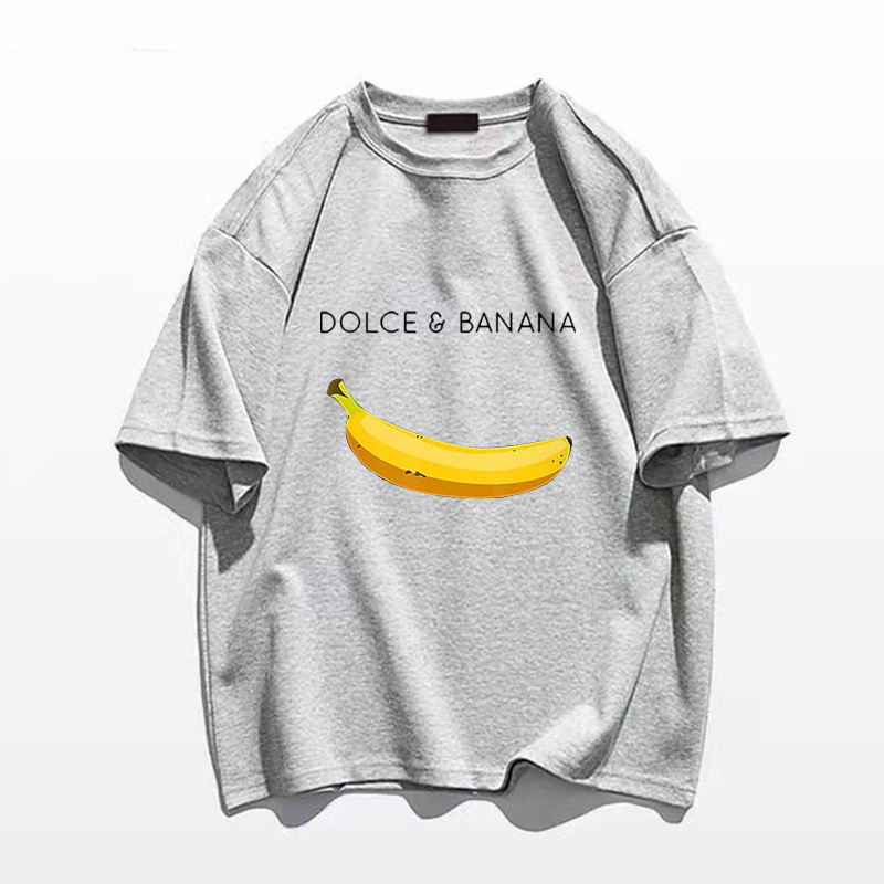 Dolce Banana T-Shirt Men's Printed Cotton Short Sleeve T-Shirt Luxury Brand Plus Size Women's Clothing Women's Free Shipping