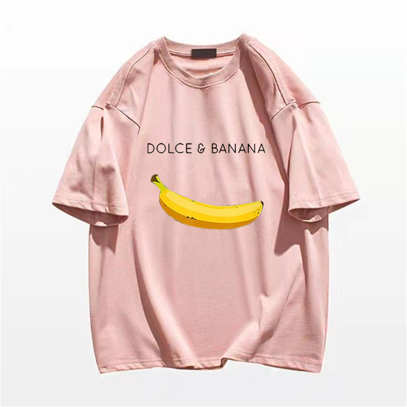 Dolce Banana T-Shirt Men's Printed Cotton Short Sleeve T-Shirt Luxury Brand Plus Size Women's Clothing Women's Free Shipping