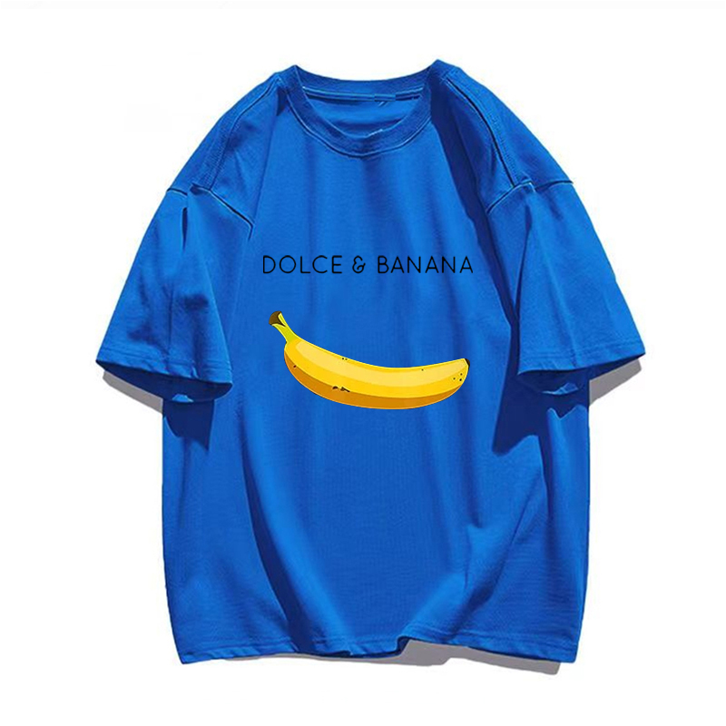 Dolce Banana T-Shirt Men's Printed Cotton Short Sleeve T-Shirt Luxury Brand Plus Size Women's Clothing Women's Free Shipping