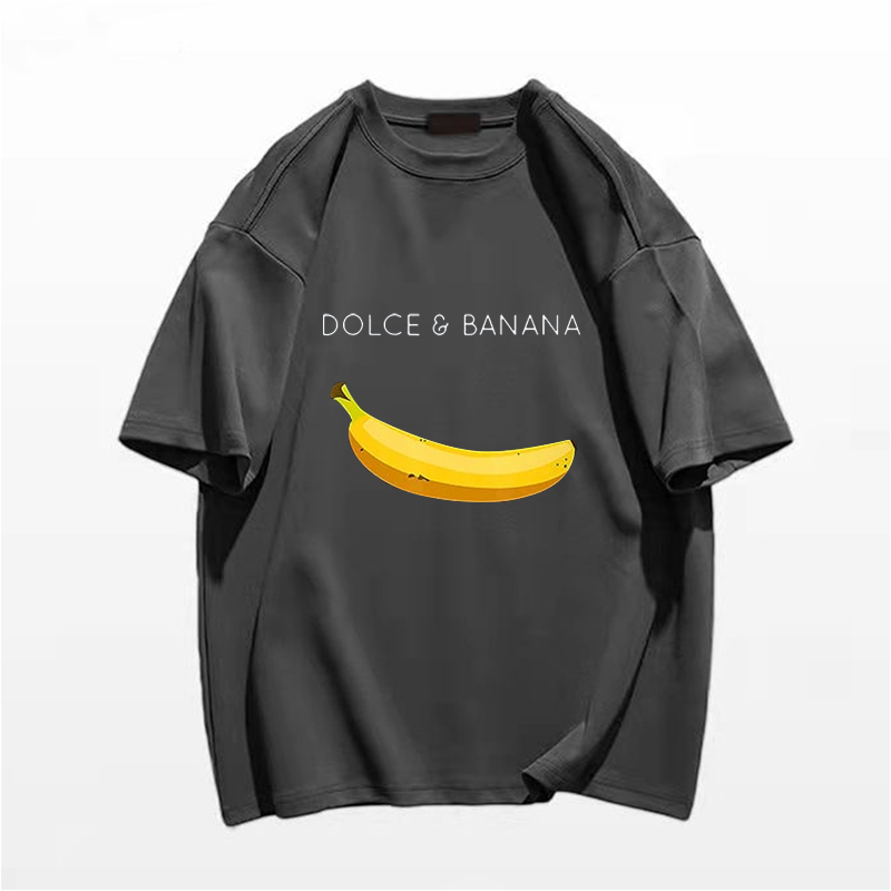 Dolce Banana T-Shirt Men's Printed Cotton Short Sleeve T-Shirt Luxury Brand Plus Size Women's Clothing Women's Free Shipping