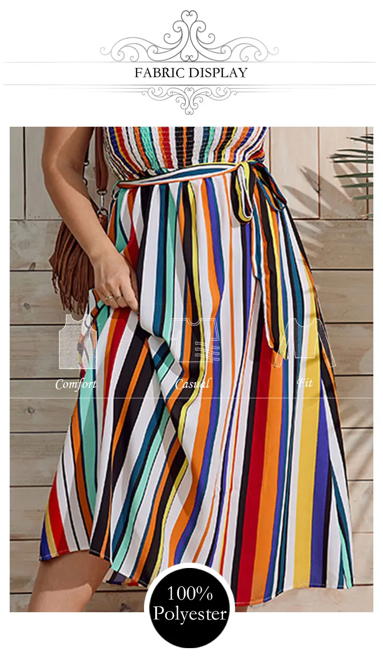 Women's Sleeveless Beach Dresses Polyester Plus Size Elegant and Pretty, Vintage Backless 4XL Loose Dresses Special Offer Summer