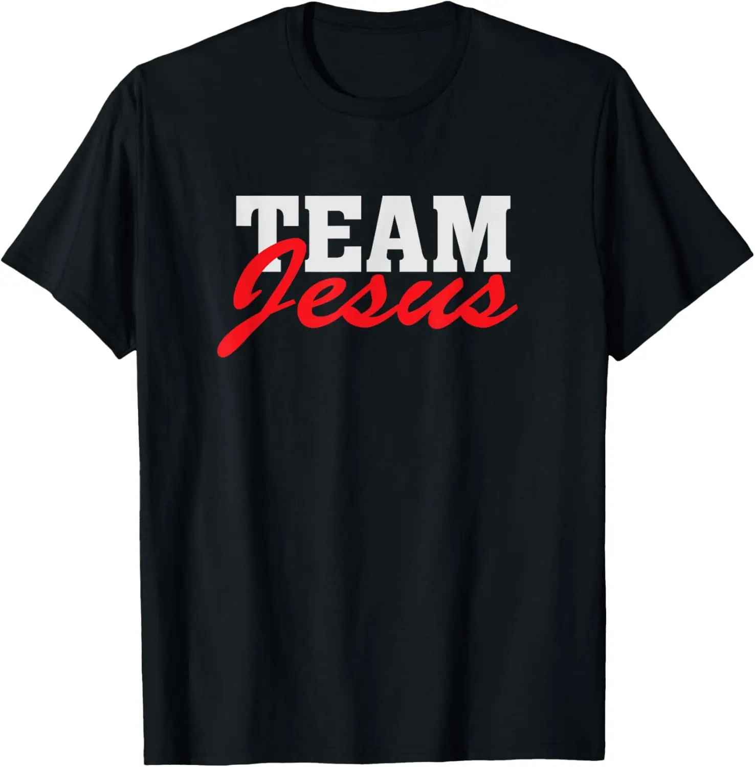 Funny Team Jesus Christian Faith Pray God Religious T-Shirt Funny Jesus Clothes  T Shirts for Men  Graphic T Shirts