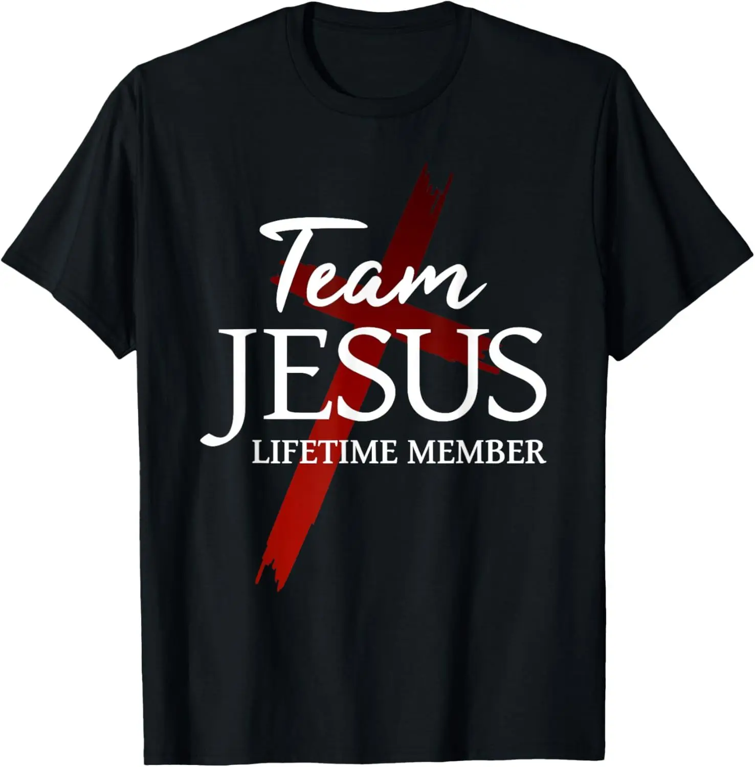 Funny Team Jesus Christian Faith Pray God Religious T-Shirt Funny Jesus Clothes  T Shirts for Men  Graphic T Shirts