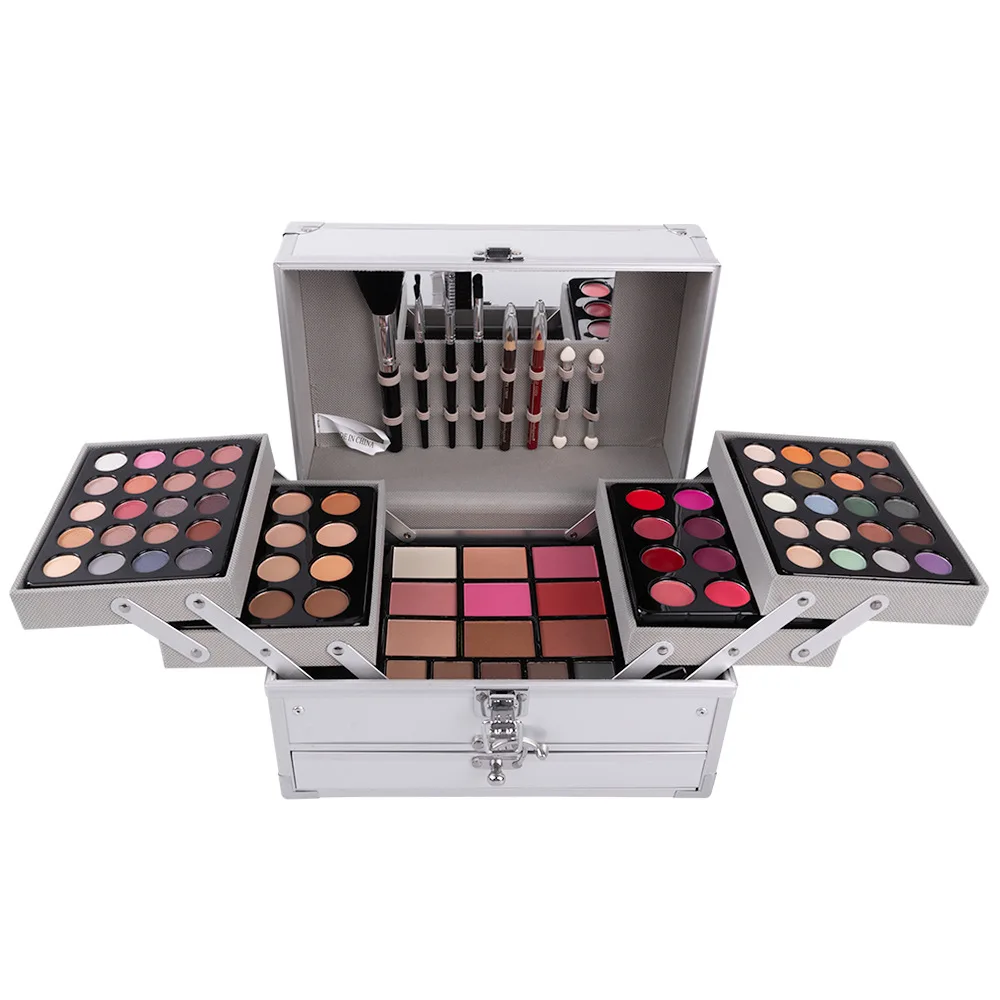 Makeup Gift Set for Women Full Kit All in One Make up Face Powder Eyeshadow Palette Lipstick Makeup Brushes Highlighter Bronzer