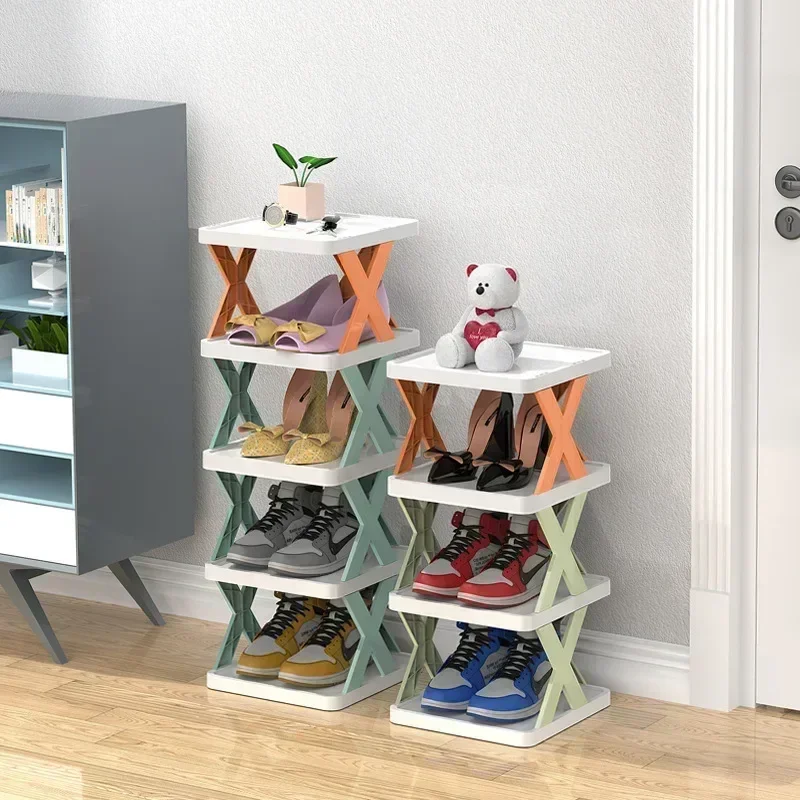 New Shoes Racks Storage Organizer Detachable Shoe Racks Saves Family Household Rack Multi Layer Simple Shoes Shelf Color Cabinet