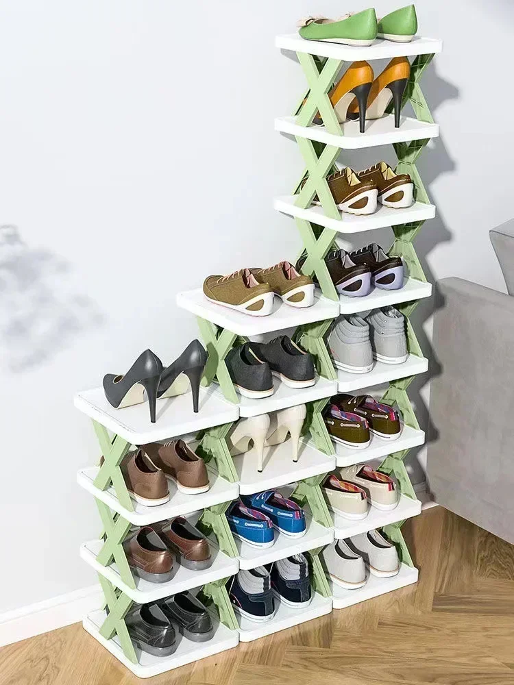 New Shoes Racks Storage Organizer Detachable Shoe Racks Saves Family Household Rack Multi Layer Simple Shoes Shelf Color Cabinet