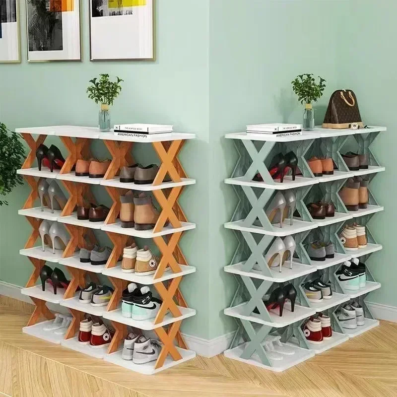 New Shoes Racks Storage Organizer Detachable Shoe Racks Saves Family Household Rack Multi Layer Simple Shoes Shelf Color Cabinet