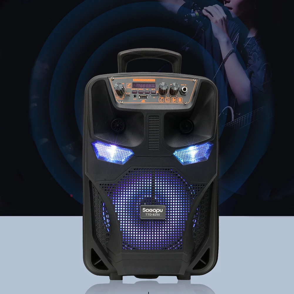 Large Wireless Bluetooth Speaker Stereo Sound Portable Speaker Support FM Radio Subwoofer Outdoor Speaker for Home Party Travel