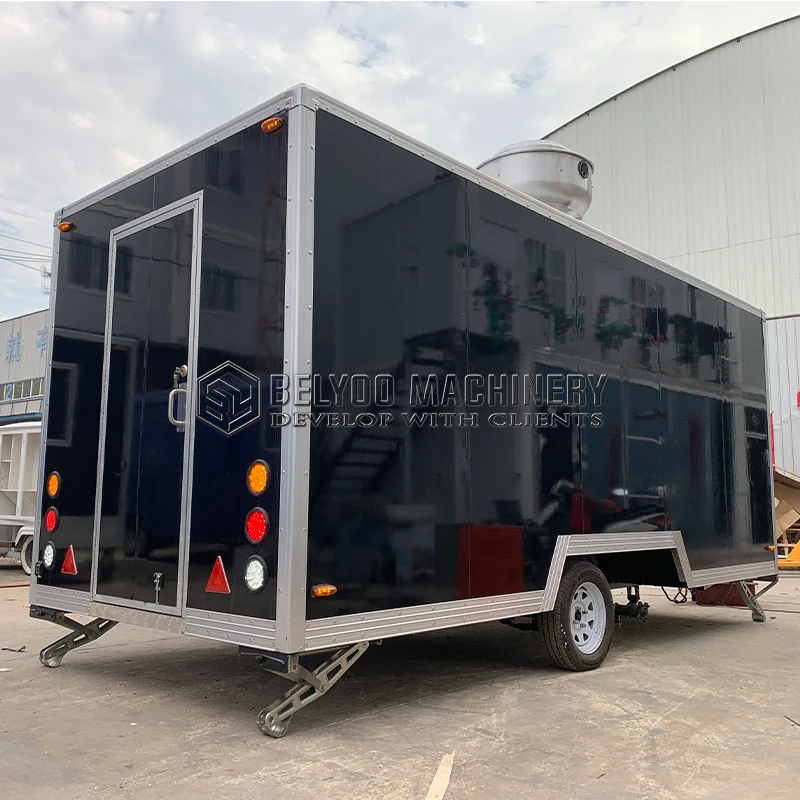 Catering Concession Food Trailers Fully Equipped Food Truck Fast Food Cart Coffee Ice Cream Mobile Kitchen Food Truck for Sale