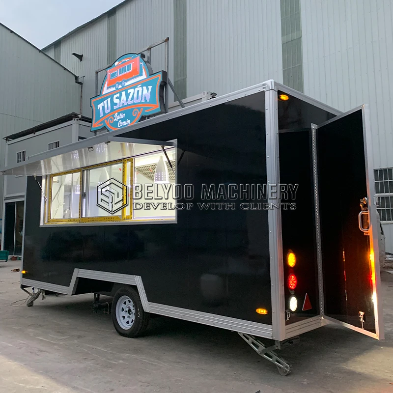 Catering Concession Food Trailers Fully Equipped Food Truck Fast Food Cart Coffee Ice Cream Mobile Kitchen Food Truck for Sale