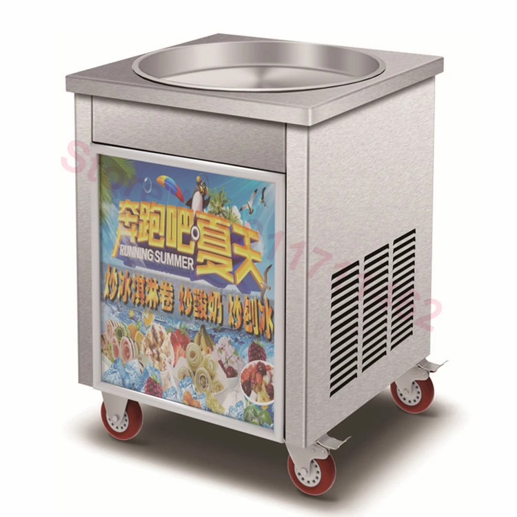 Fried Ice Cream Rolls Machine Diy Homemade Ice Cream Maker Machine Commercial Fried Yogurt Fried Ice Cream Machine 2100W