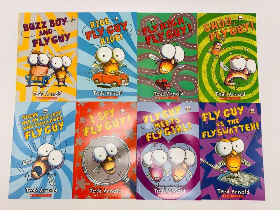 15 Books / Set English Usborne Books for Children Kids Picture Books Baby Famous Story The Fly Guy Series Fun Reading Story Book