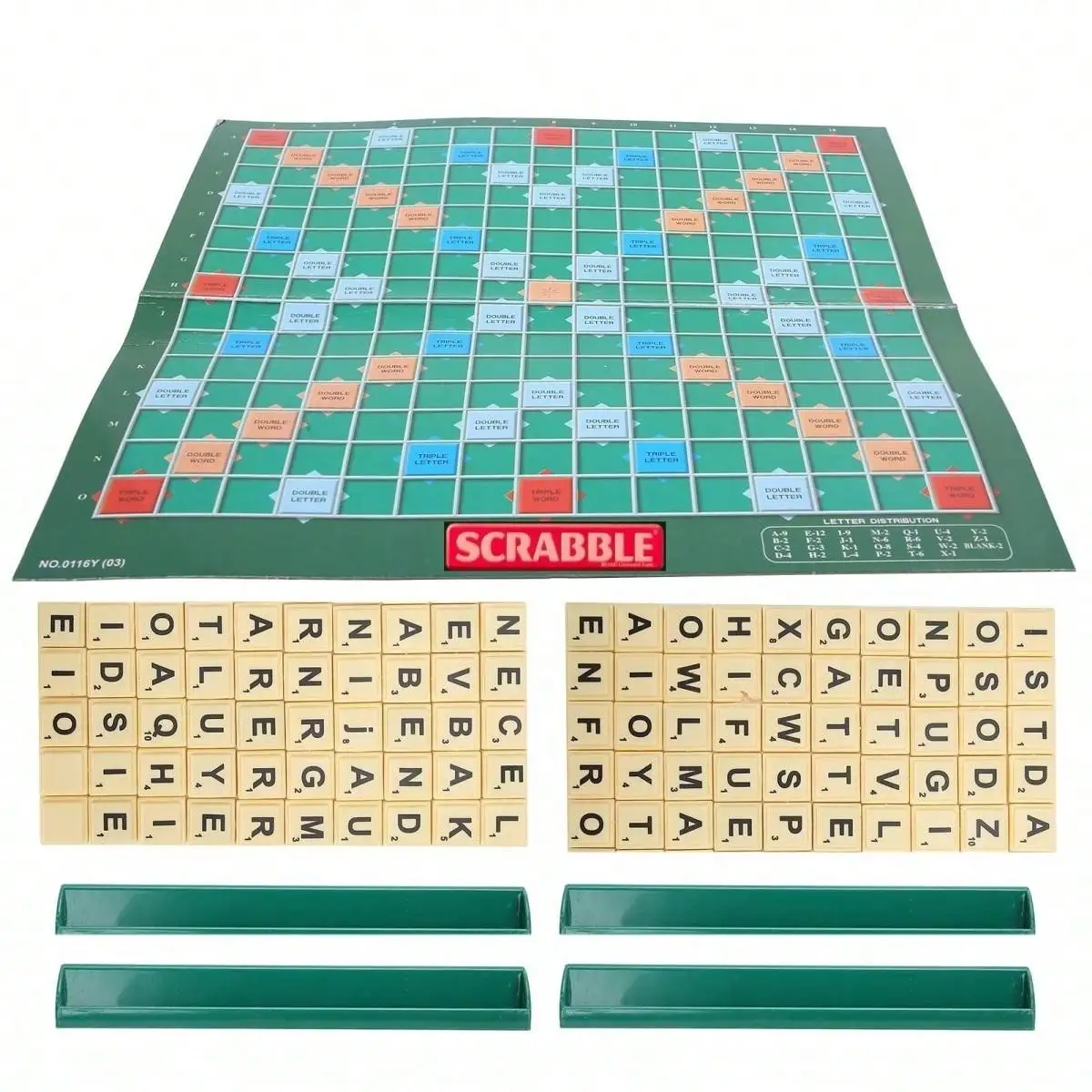 1PCS, English Scrabble Solitaire, Alphabet Chess, Alphabet Scrabble, Jigsaw Board Game for 2-4 players, board game。