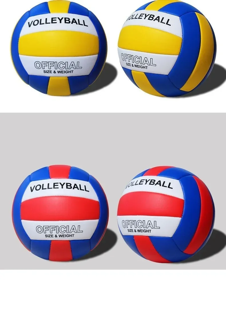 Soft Size 5 Volleyball Professional Training Match Game Ball for Youth Beginners Indoor Practice Ball Outdoor Beach Volleyball