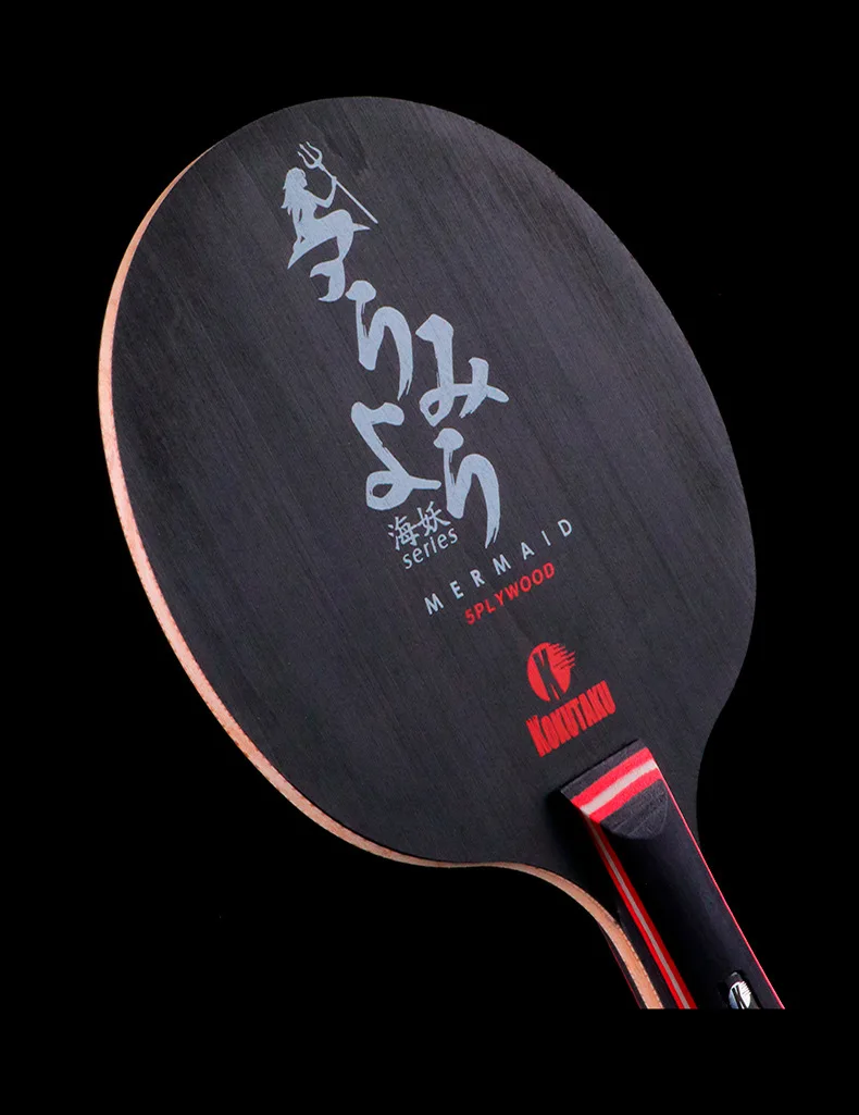 Orginal KOKUTAKU 5 Layers Pure Wood Table Tennis Blade Black Spruce Short Long Handle Ping Pong Paddle For Training Competition