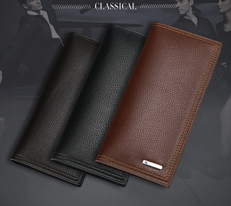 2022 New Men's Wallet Long Fashion Men's Magnetic Buckle Plus Envelope Large-capacity Multi-card Pocket Wallet Multi-card Wallet