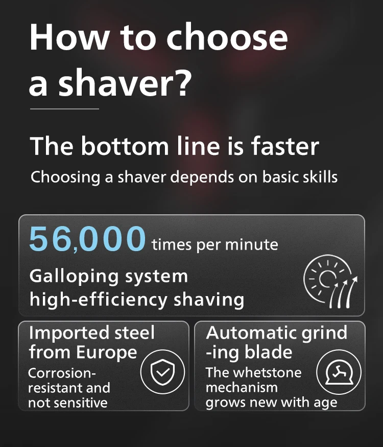 Philips S1113 Electric Shaver for Men USB Charging PowerCut Stainless Steel Blades Ergonomic design Triple floating head