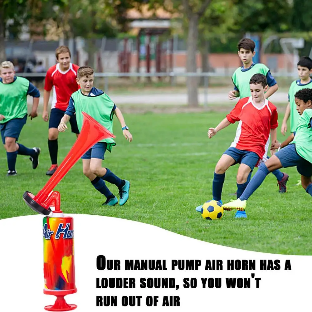 Soccer Horn Plastic Pipe Vuvuzela Low Voice Fans Cheer Football Air Horn Speaker Cheerleading Horns Push The Pump Gas Air Horns