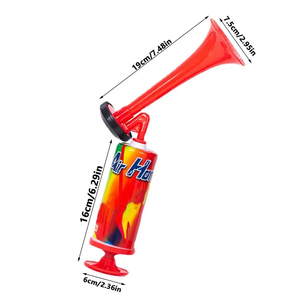 Soccer Horn Plastic Pipe Vuvuzela Low Voice Fans Cheer Football Air Horn Speaker Cheerleading Horns Push The Pump Gas Air Horns