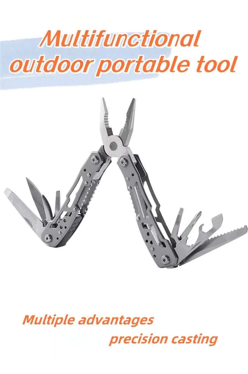 Outdoor Multitool Camping Portable Stainless Steel Edc Folding Multifunction Tools Emergency survival Knife Pliers