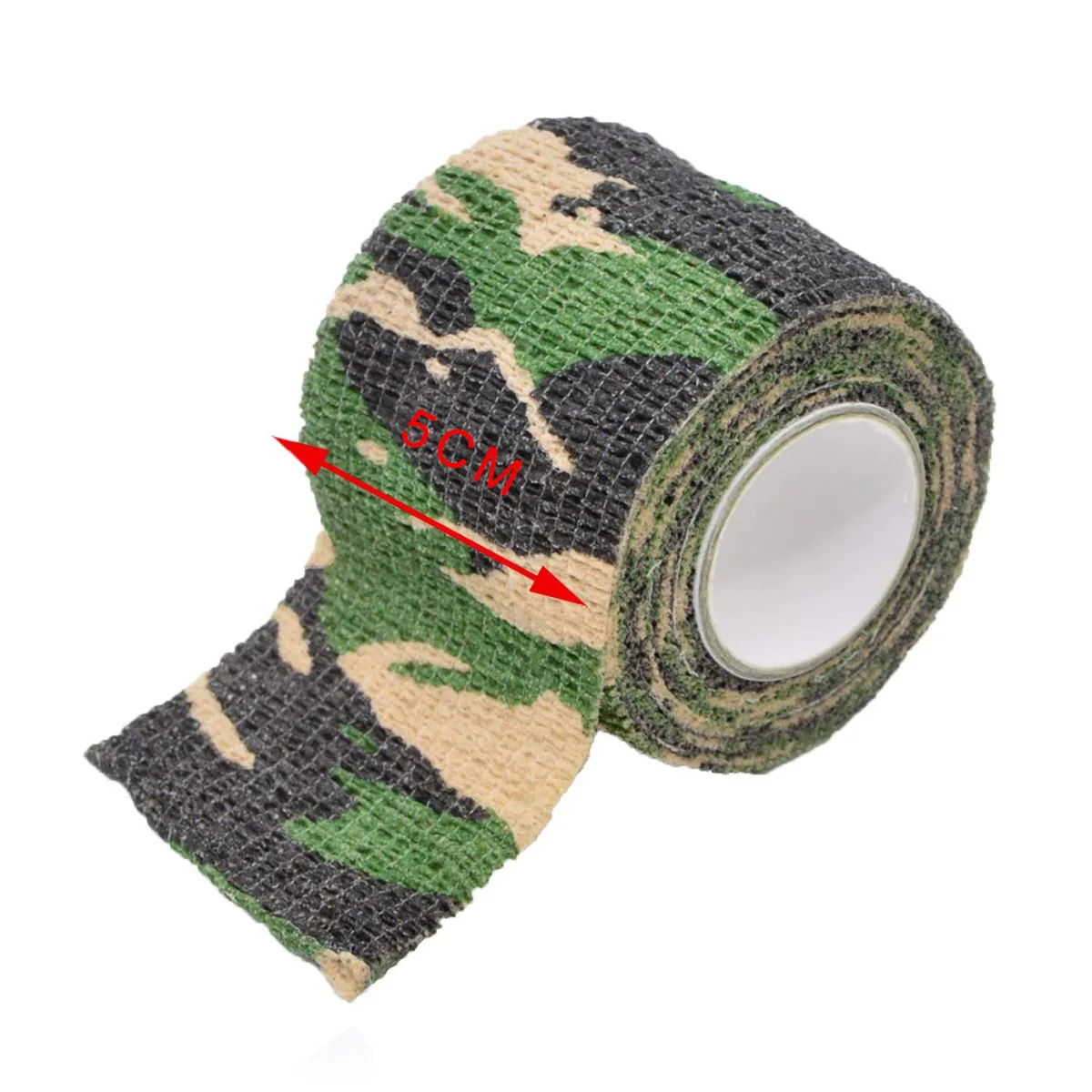 Camping Hiking Self Adhesive Camouflage Elastic Tape Camo Wrap Outdoor Tools Military Tactical EDC Survival Bandage 5*450cm