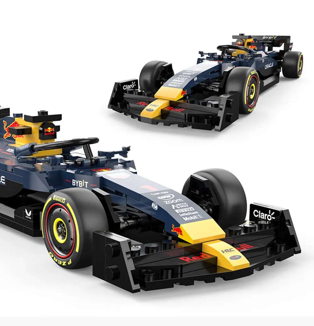 1/24 2023 F1 Red Bull RB19 #1 Max Verstappen #11 Perez Formula Racing Car Alfa Romeo C42 Building Block Model Toy Vehicle Bricks