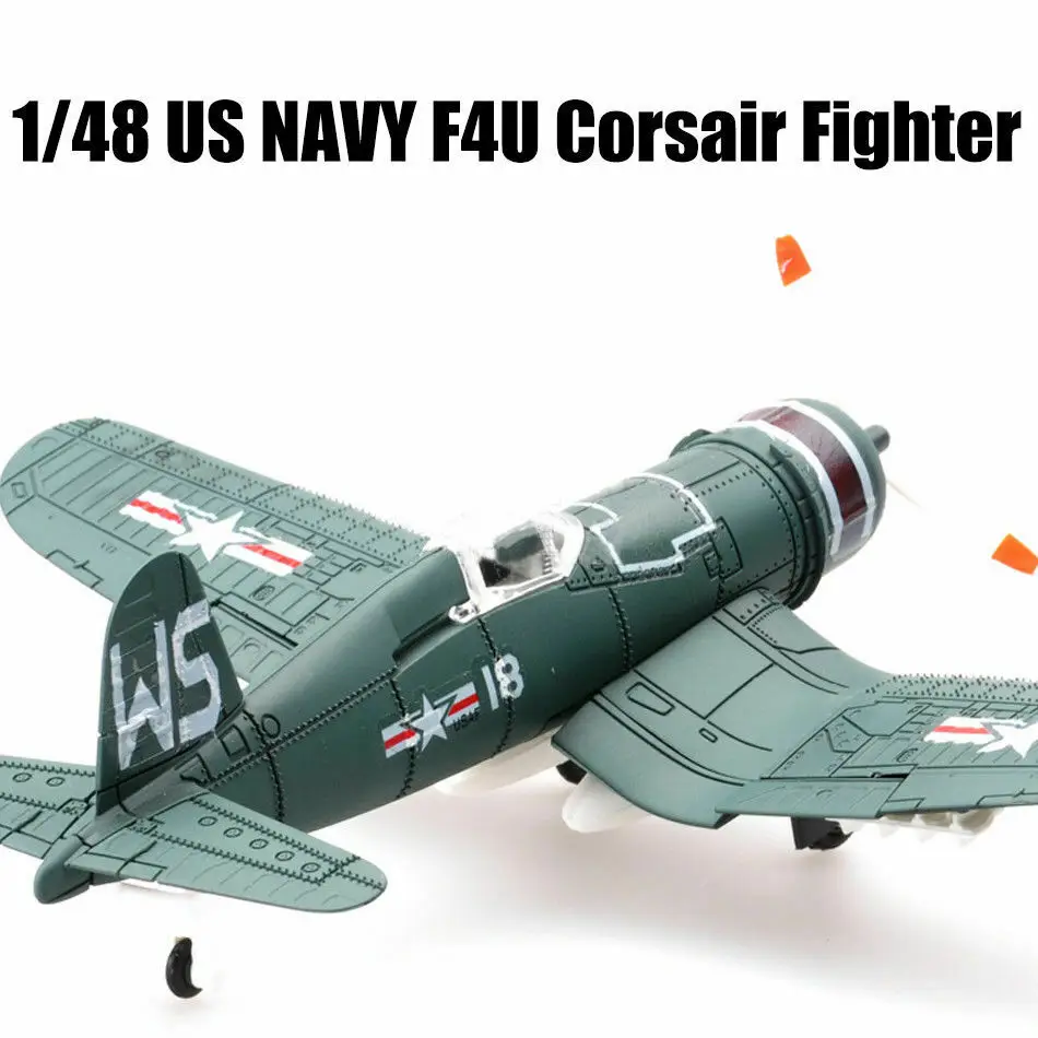 1/48 scale World War US NAVY F4U Corsair Fighter Plastic Aircraft Airplane Assembly Model Airplane Random Color