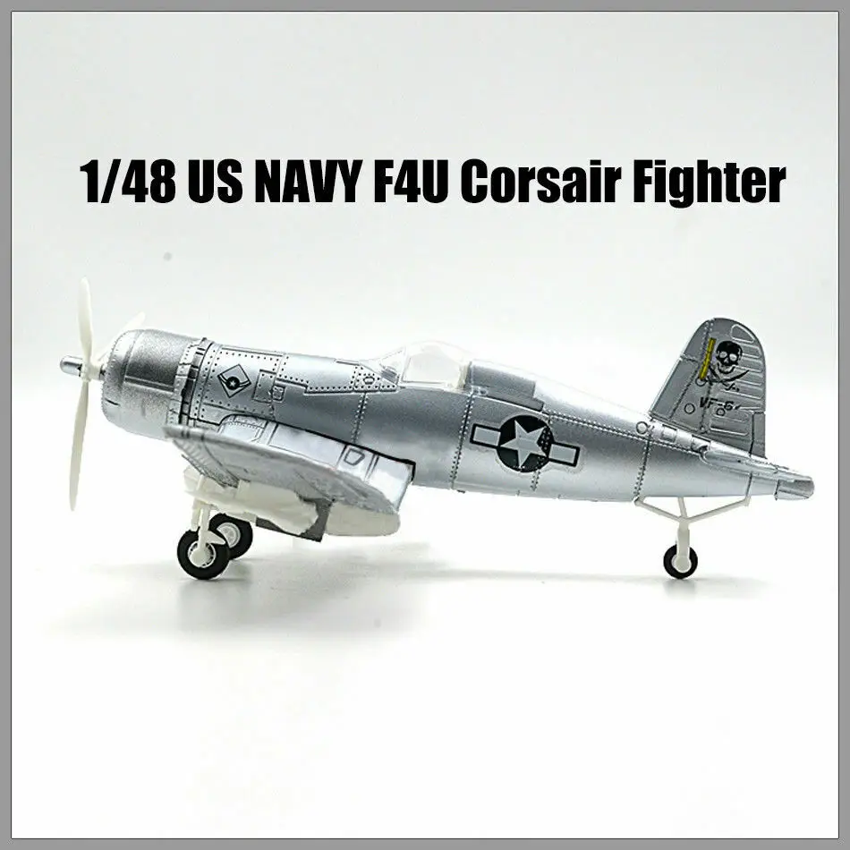 1/48 scale World War US NAVY F4U Corsair Fighter Plastic Aircraft Airplane Assembly Model Airplane Random Color