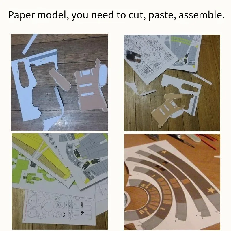 DIY 1:100 Fedex MD-11 Model Aircraft Paper Model Manual Work