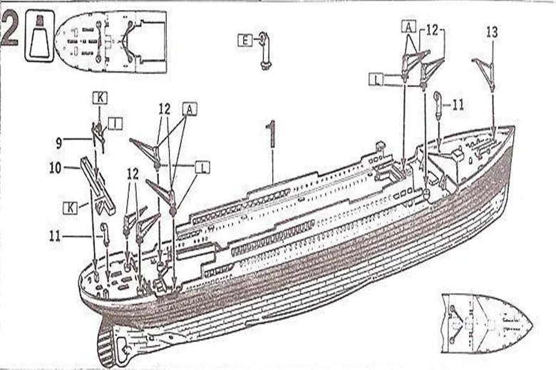 1:550 RMS Titanic Model Building Kits Assembly Plastic Ship Model With Electric Motor Lighting Device Electric Titanic Toy