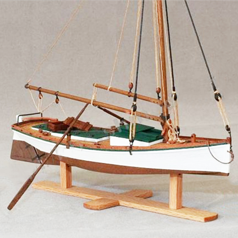 1/35 FLATTLE Wooden Fishing Boat Model Kit Handmade Fishing Ship Model Assembly Toys Boy Gifts