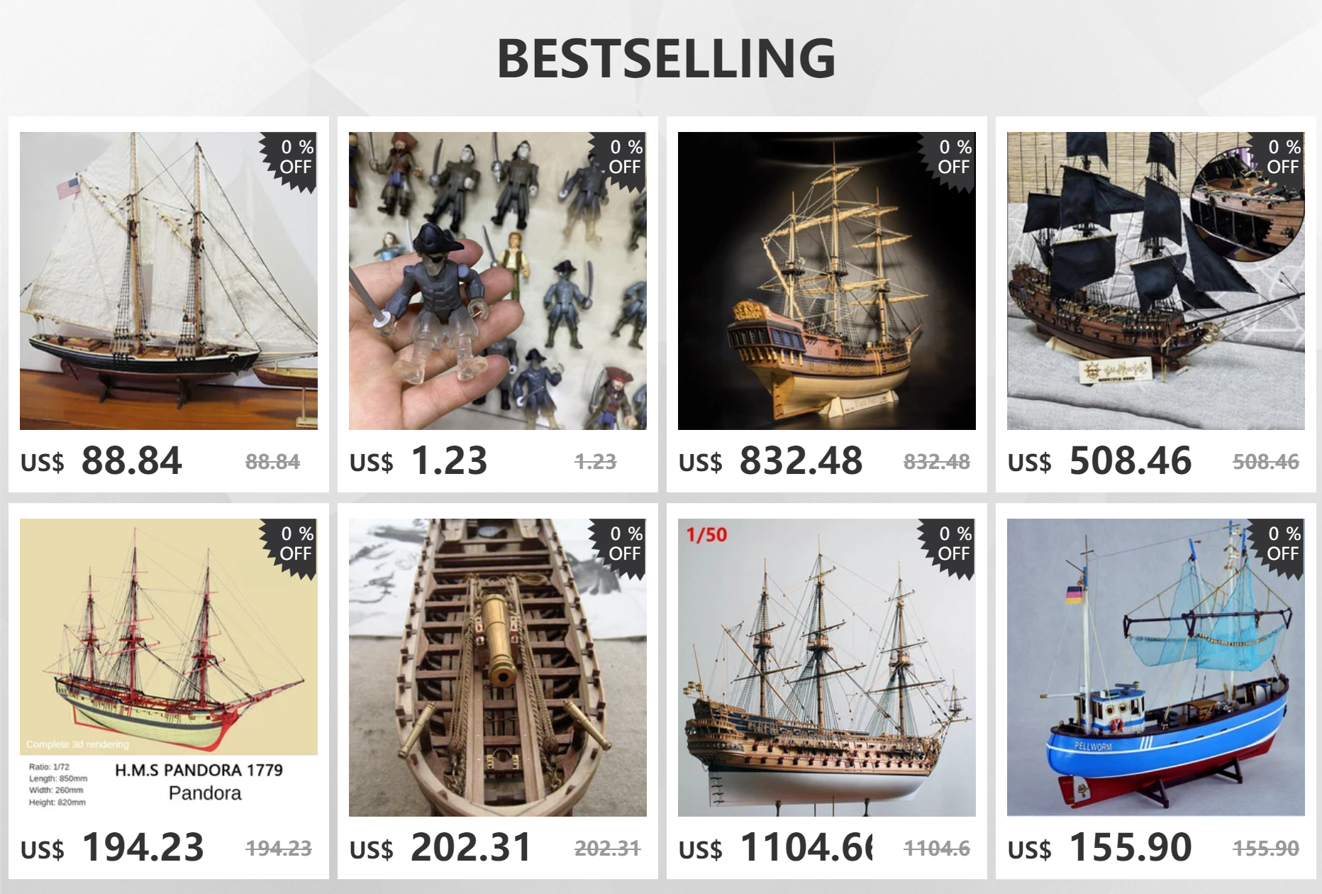 1/50 Simulation Wooden Sailing Ship Model Assembly Kit DIY French Royal Caroline Ship Model Toy Gift Collection