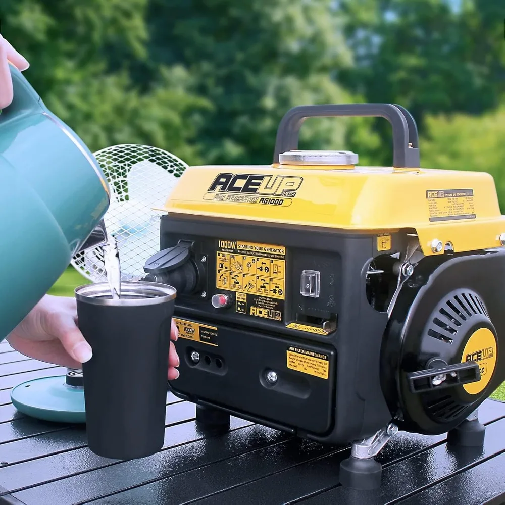 1,000W Gas-Powered Generator, Portable Generator Camping Ultralight, EPA & CARB Compliant