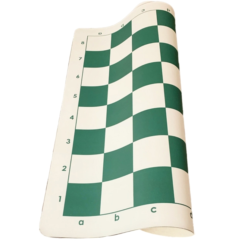 Portable Soft Rollable Chess Board Durable Leather Tournament Chess Mat Foldable International Chess Board Easy to Use