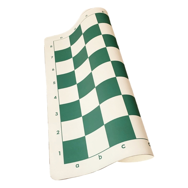 Portable Soft Rollable Chess Board Durable Leather Tournament Chess Mat Foldable International Chess Board Easy to Use