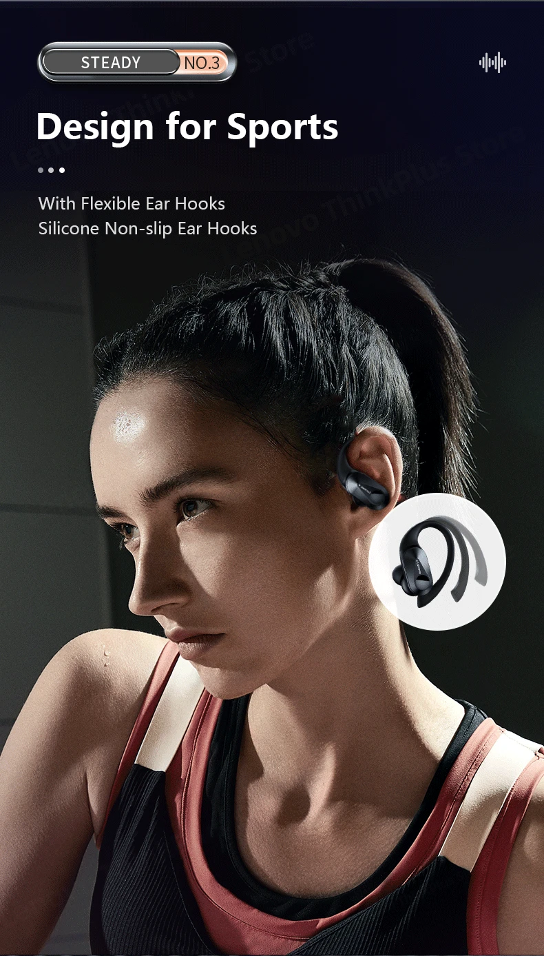 Original Lenovo LP75 TWS Bluetooth V5.3 Headphones Wireless LED Digital Display Earphones Noise Reduction Waterproof Headset New