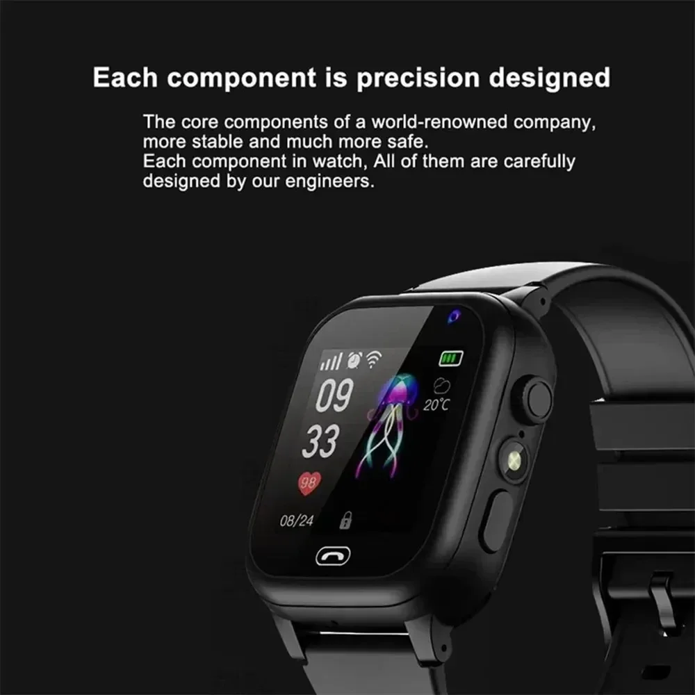 4G Kids Smartwatch SOS GPS Location Video Call Analogue Card Kids Smartwatch Camera Waterproof Watch Boys Girls Upgrade 2024 Hot