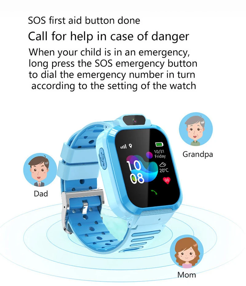 Xiaomi 4G Kids Smart Watch SOS GPS Location Video Call Sim Card Child SmartWatch Camera Waterproof Upgrade Watch For Boys Girls