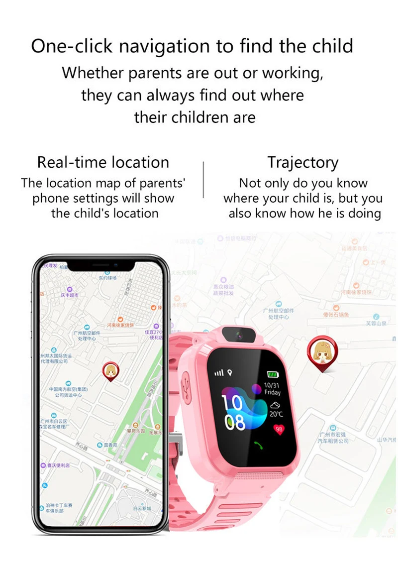 Xiaomi 4G Kids Smart Watch SOS GPS Location Video Call Sim Card Child SmartWatch Camera Waterproof Upgrade Watch For Boys Girls