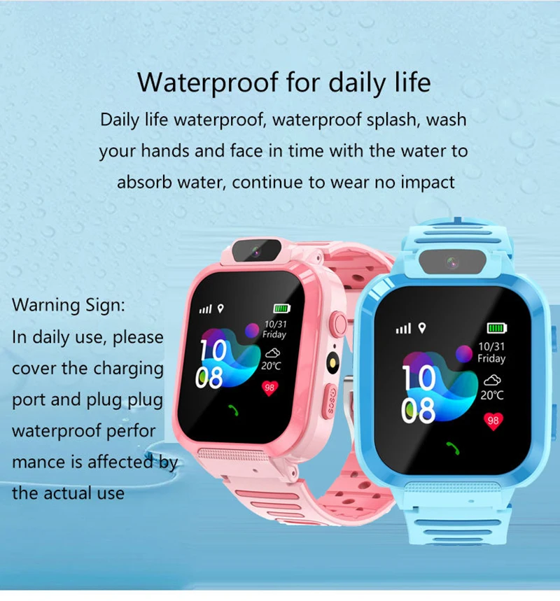 Xiaomi 4G Kids Smart Watch SOS GPS Location Video Call Sim Card Child SmartWatch Camera Waterproof Upgrade Watch For Boys Girls