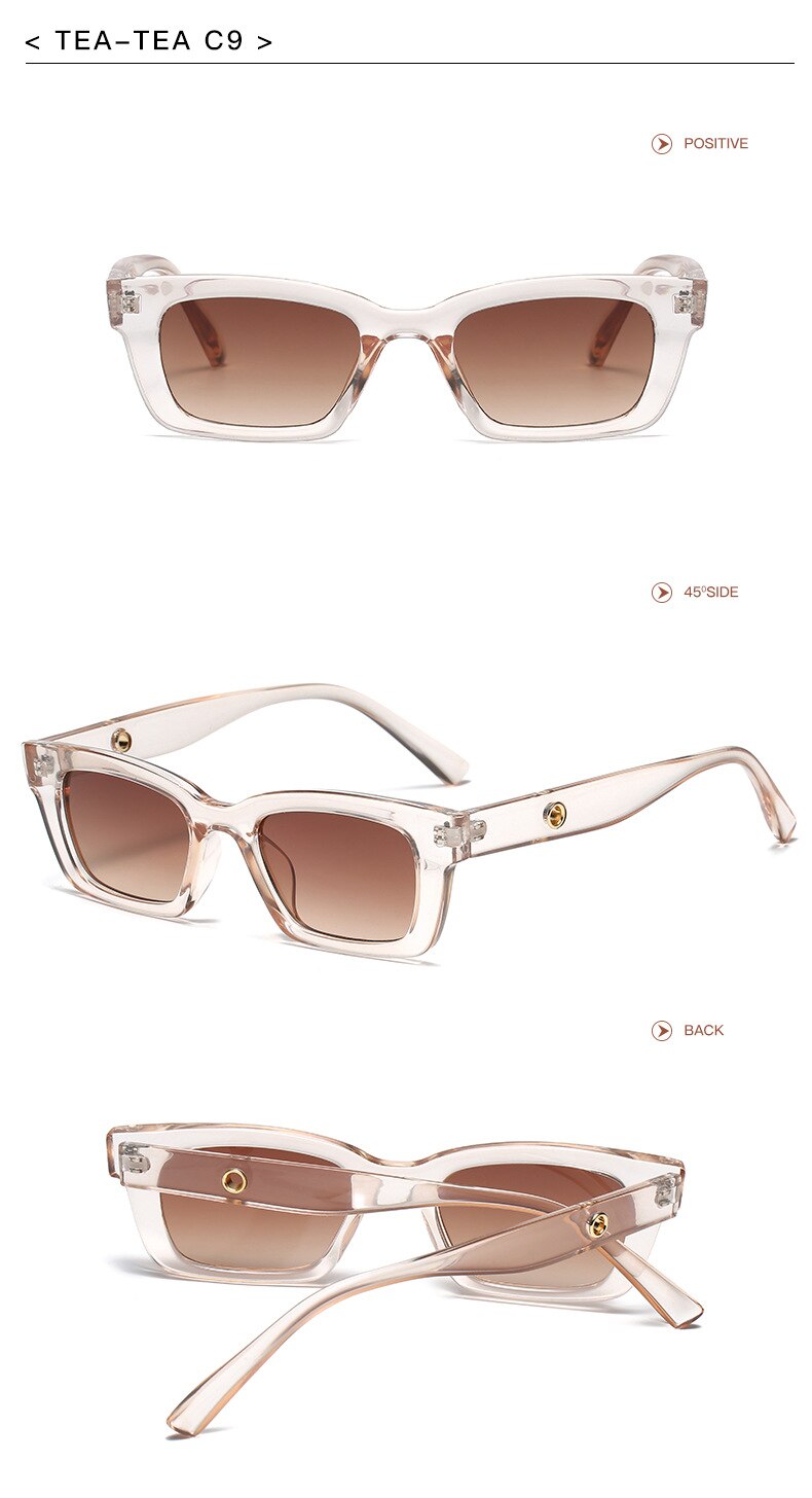 Women's Rectangle Vintage Sunglasses