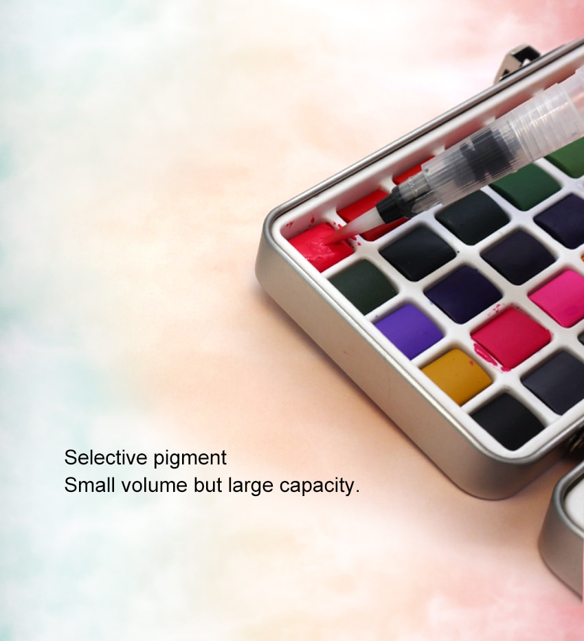 Portable Watercolor Paint Set