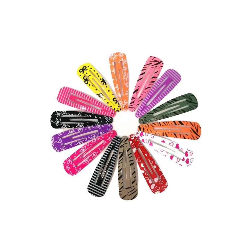 20Pcs/Lot Hair Accessories Candy Color Dripping Hair Clip Princess Barrette Korean Hairclip Cartoon Headdress Hairpins for Girls