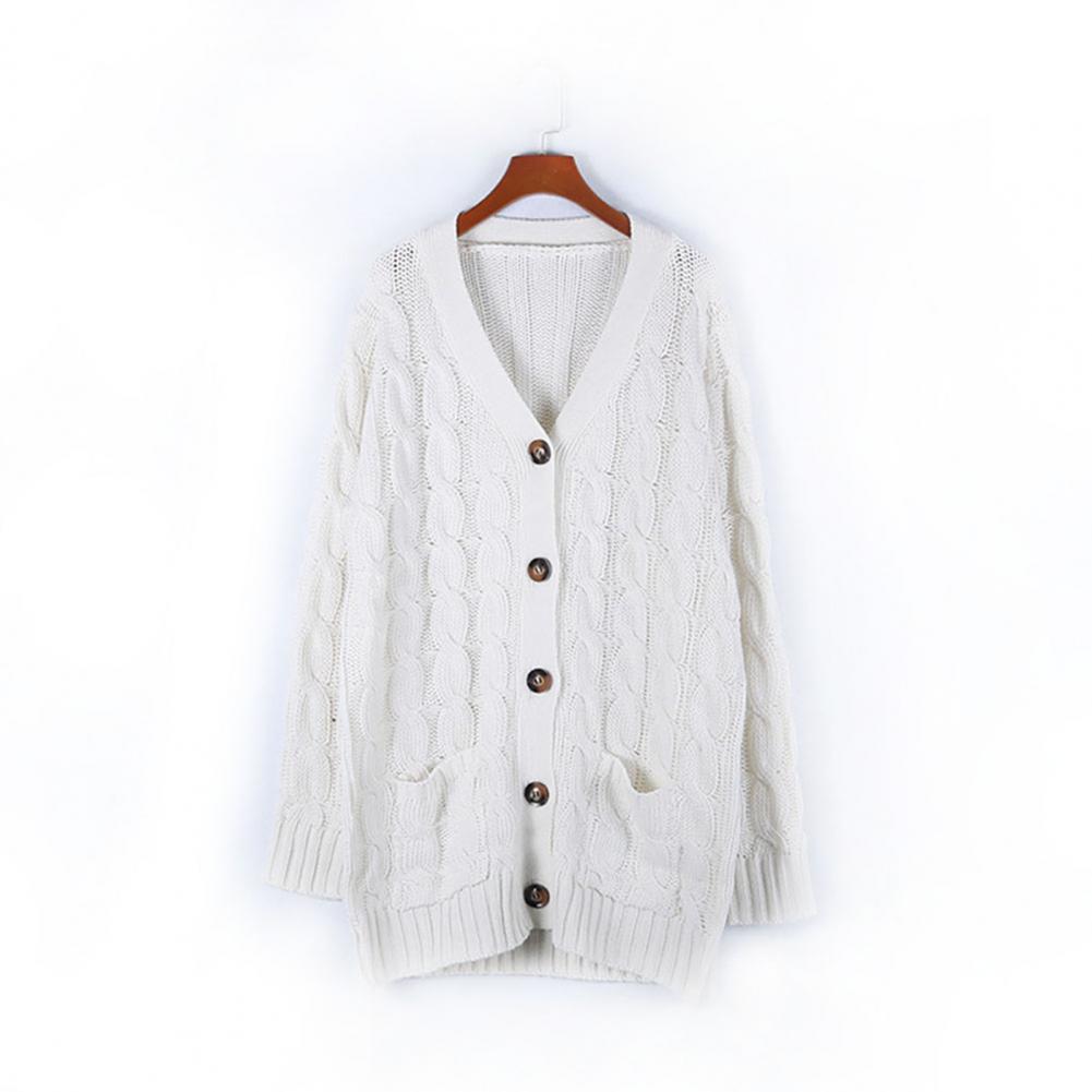 2020 Women Autumn Open Front Knitted Cardigan Sweater Pockets Outwear Coat Women's Clothing свитер женский pull femme